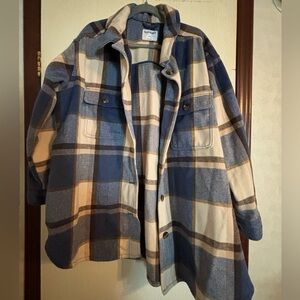 Old Navy Shacket Jacket Plaid 2XL